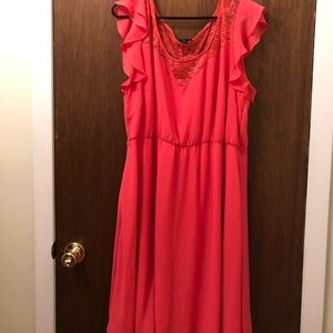 Coral  dress